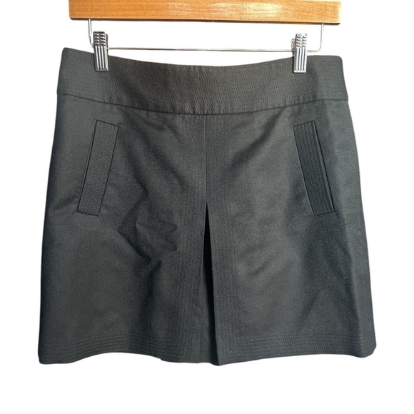 J. Crew Dresses & Skirts - J. Crew Wool A-Line Pleated Black Mini Skirt Size: 8